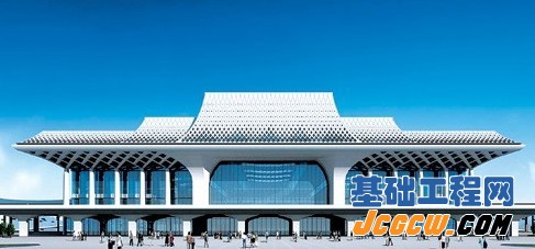 南宁火车东站建成后效果图