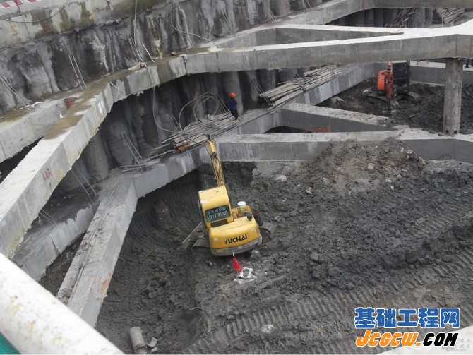 深基坑内支撑基坑开挖顺序图